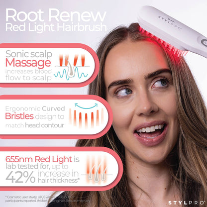 Root Renew Red Light Hairbrush